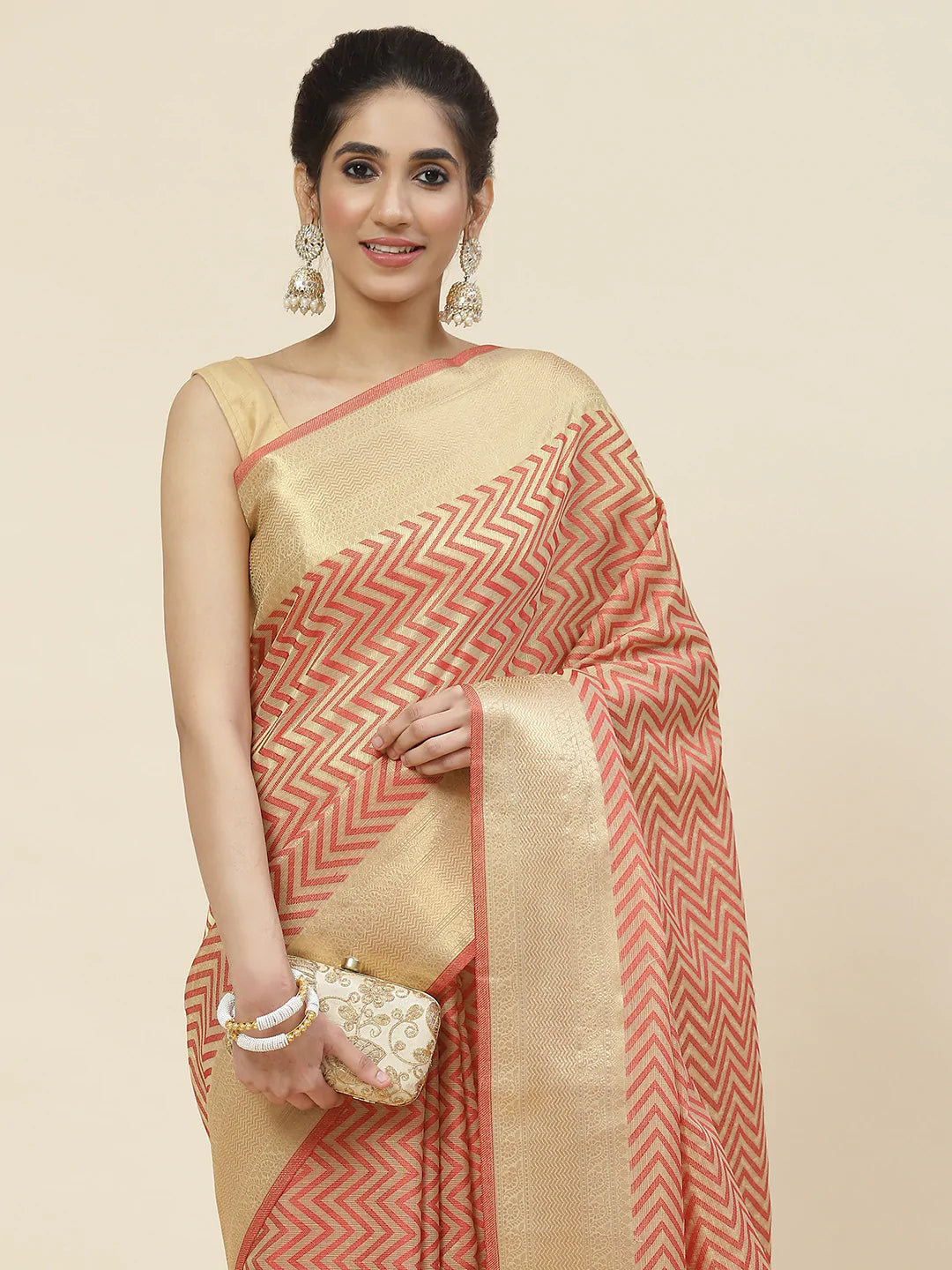 Zari Jaal Cotton Woven Saree