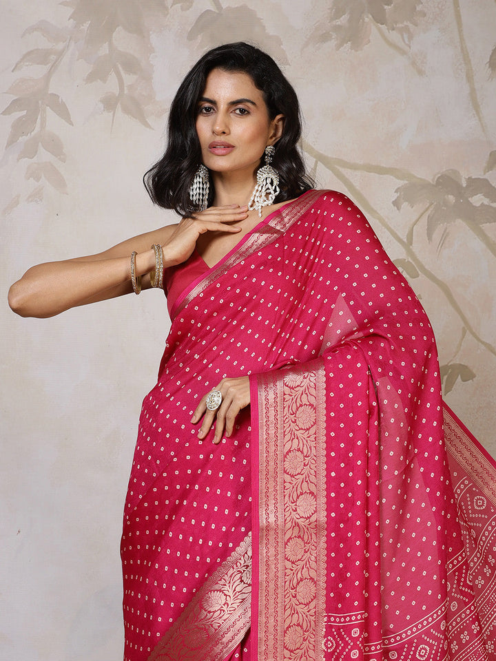 Digital Printed Georgette Saree