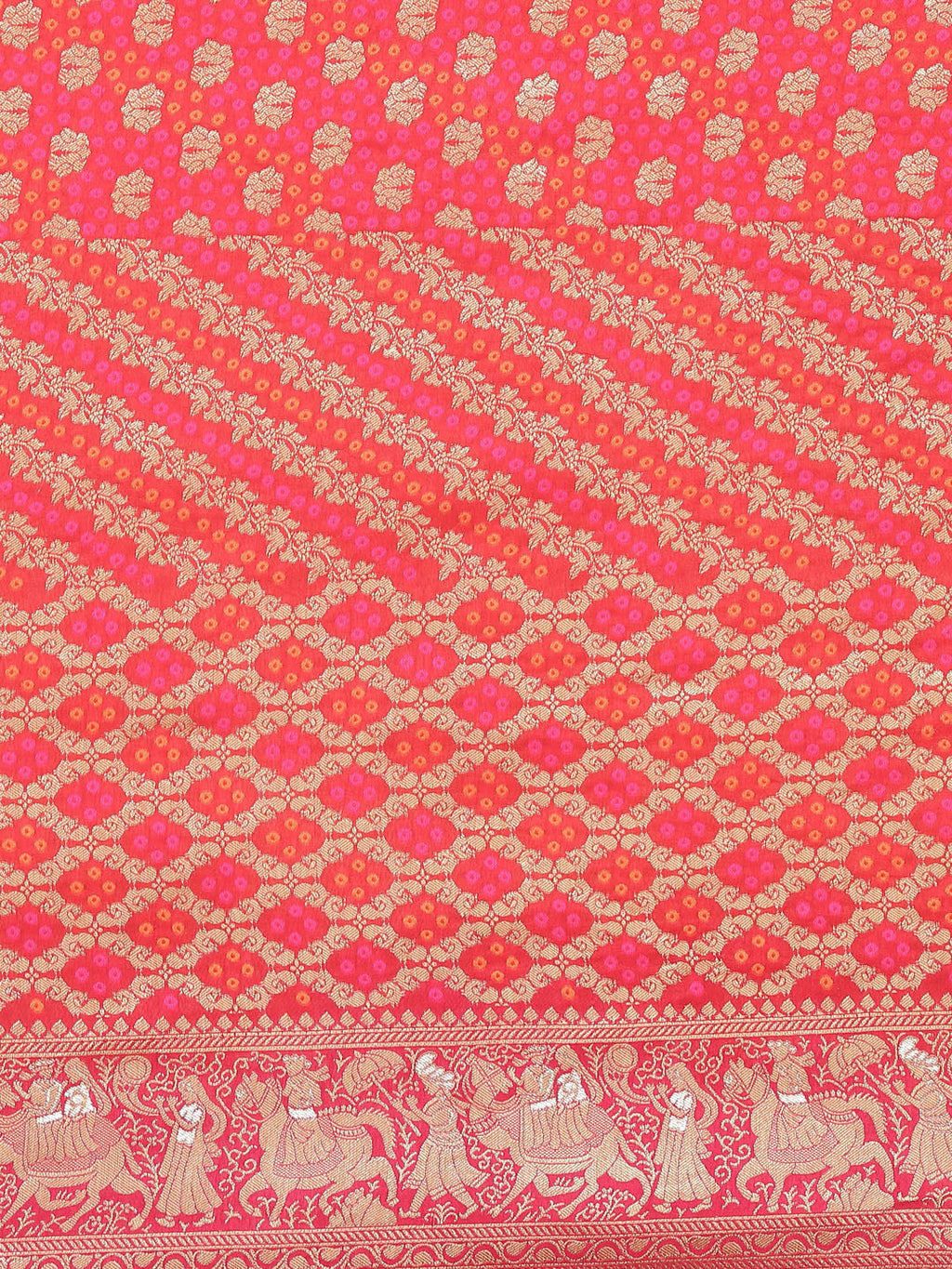 Bandhani Banarasi Woven Saree