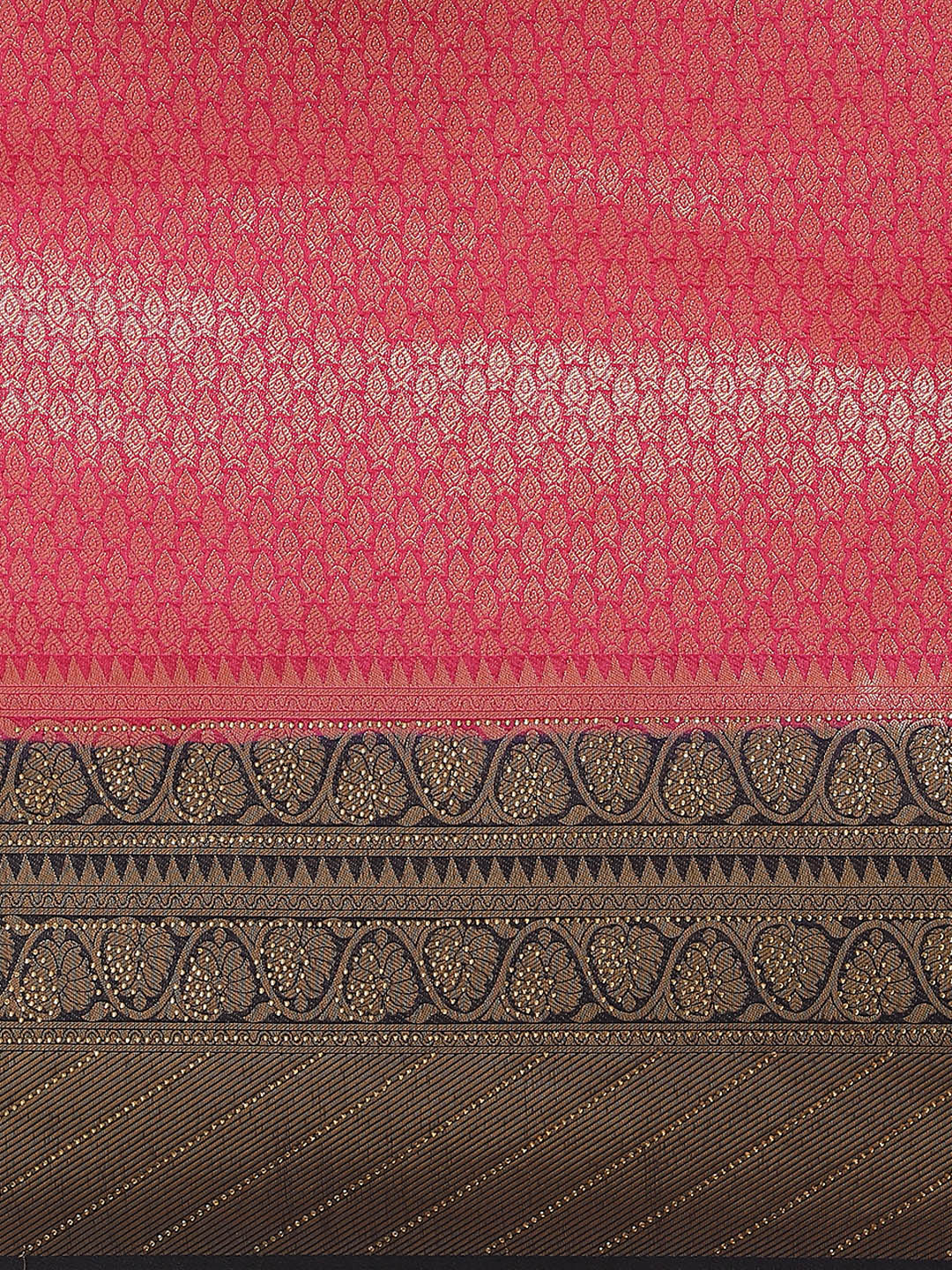 Brocade Art Handloom Embroidered Saree