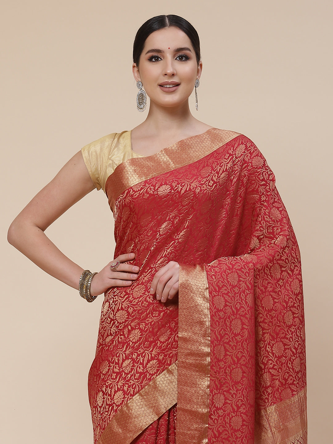 Zari Zaal Banarasi Woven Saree