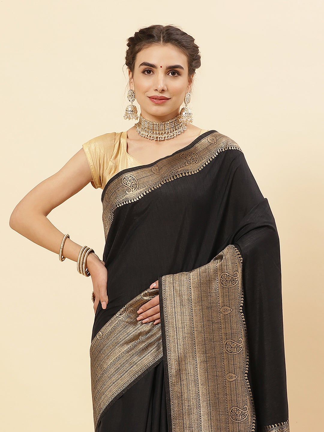 Art Handloom Saree with Zari Border