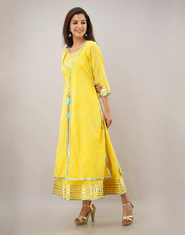 Printed Cotton Anarkali Kurti