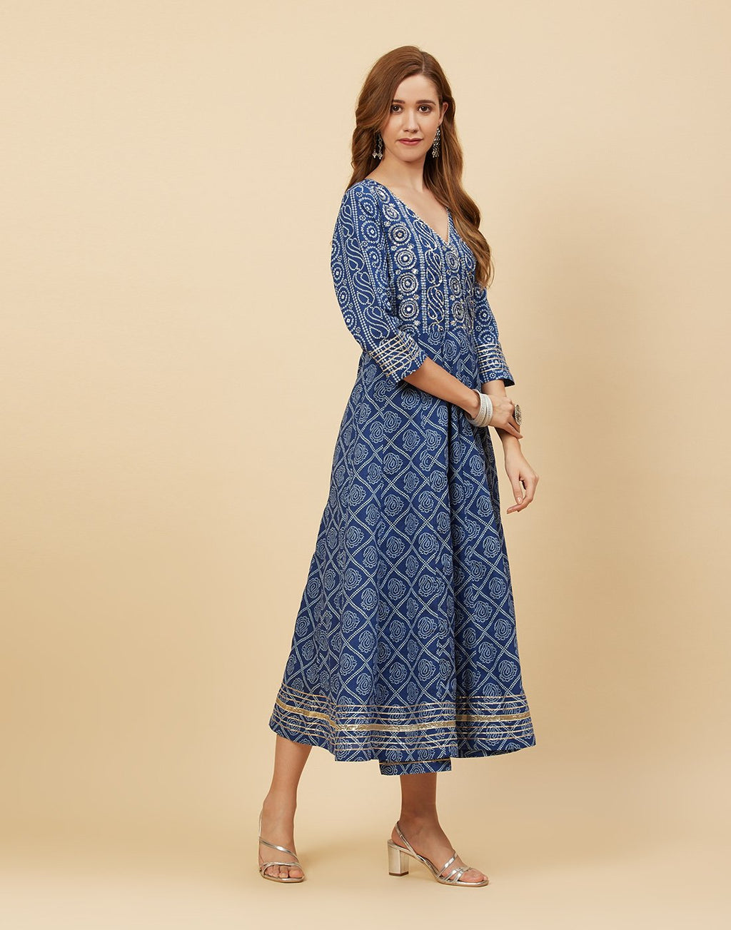 Printed Cotton Anarkali Kurti