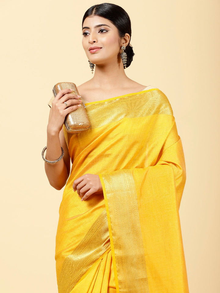 Zari Jaal Woven Handloom Saree
