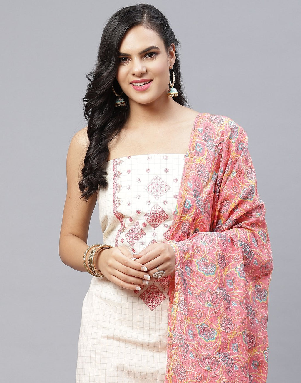 Cotton Embroidered Suit piece