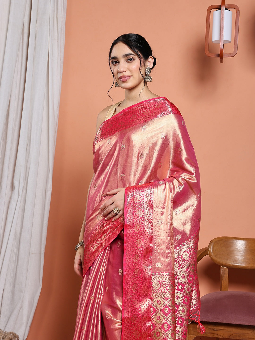 Woven Design Tissue Saree