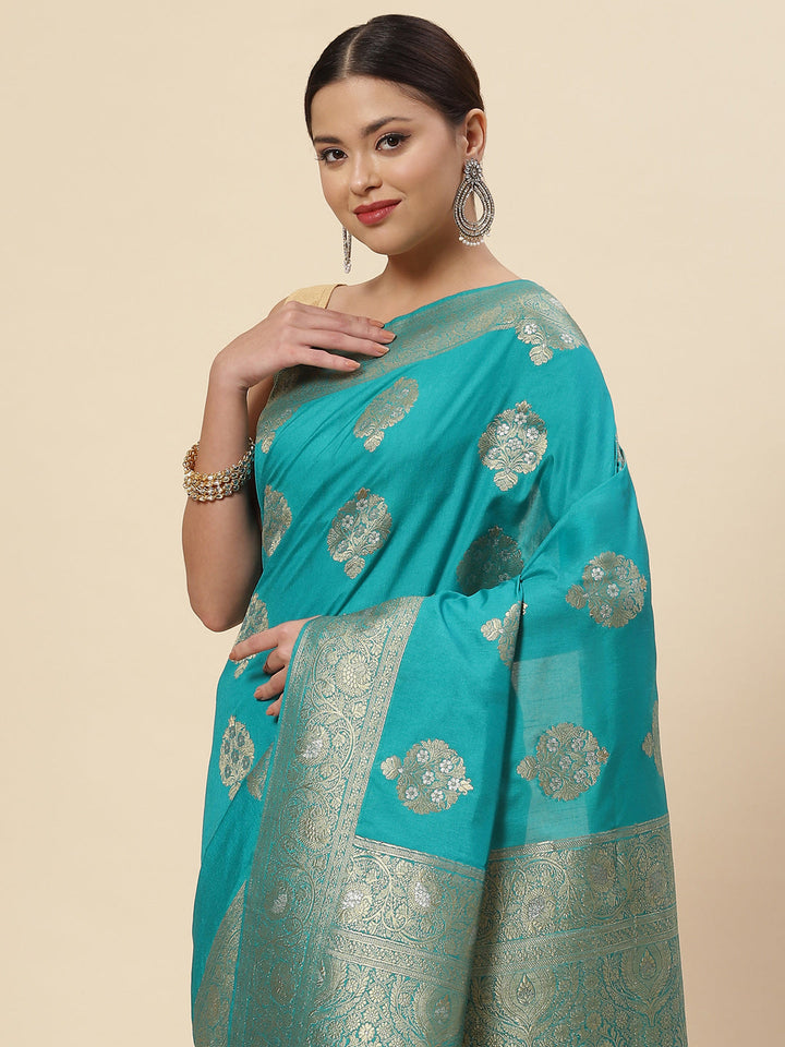 Zari Booti Handloom Woven Saree