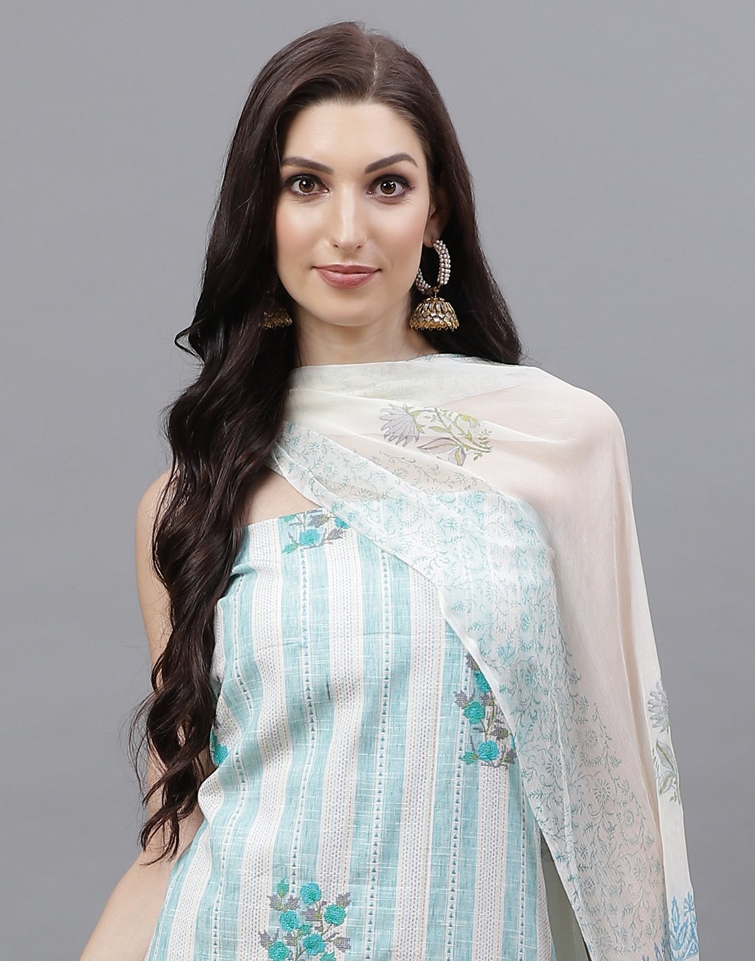 Cotton Embroidered Suit piece