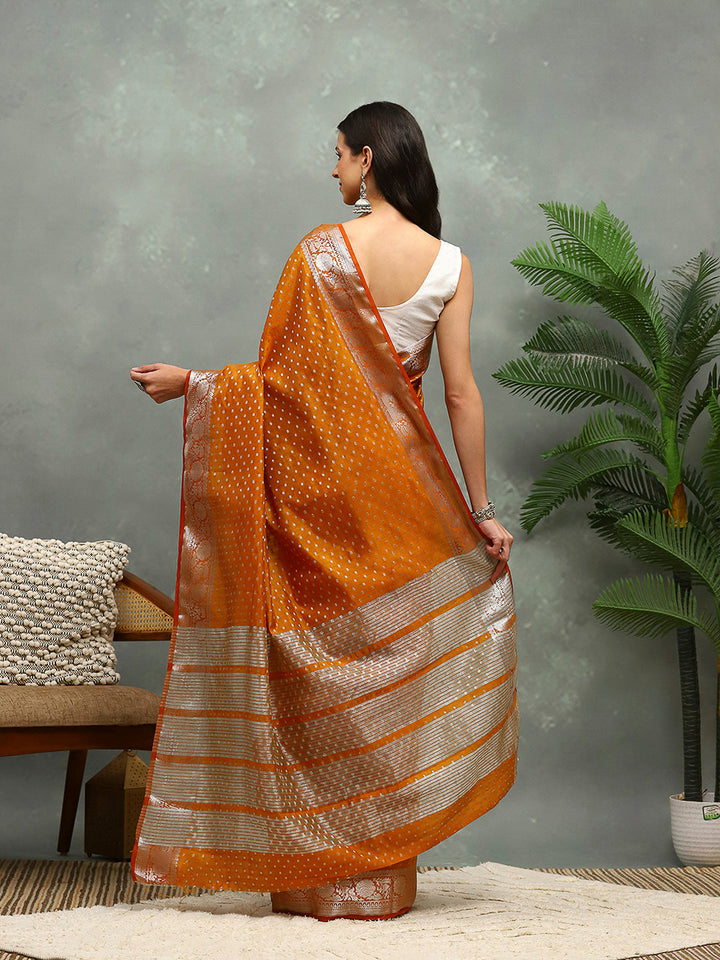 Woven Booti Art Silk Saree
