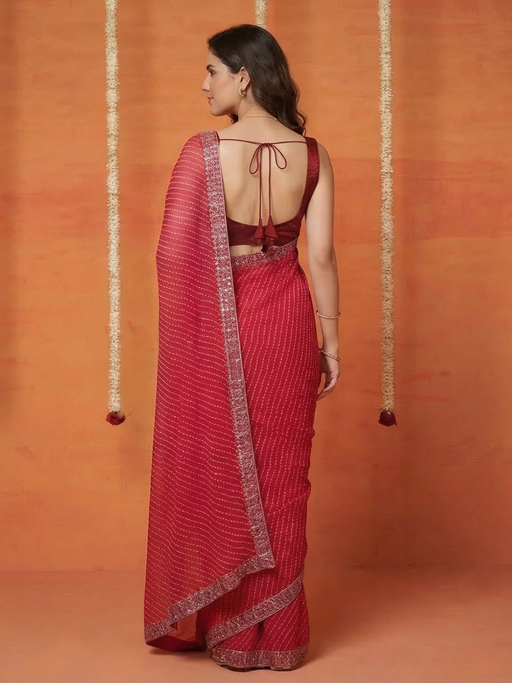 Embroidered Art Silk Saree