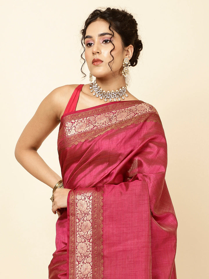 Zari Border Woven Handloom Saree
