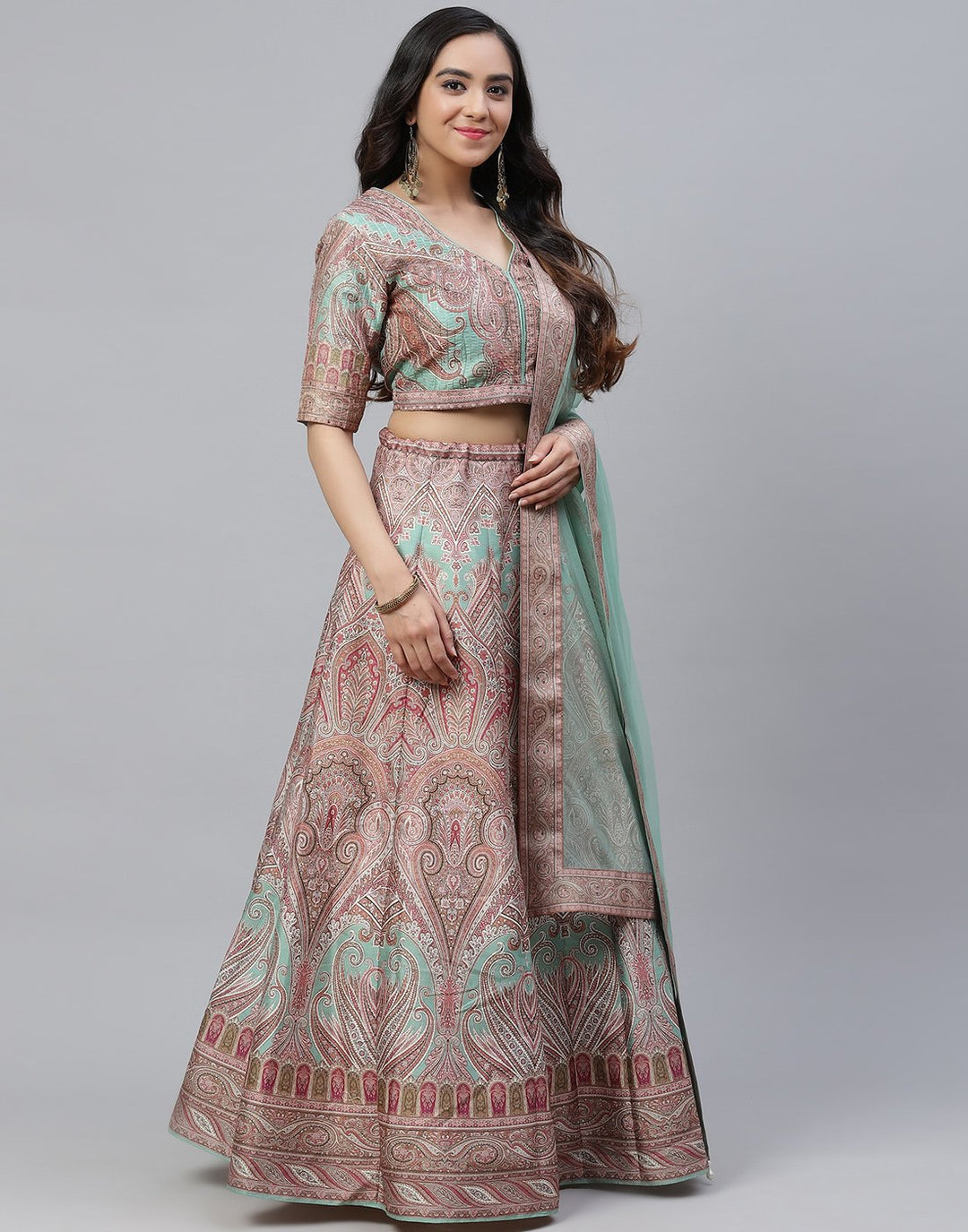 Banarasi Handloom Dupion silk Lehenga with  dupatta