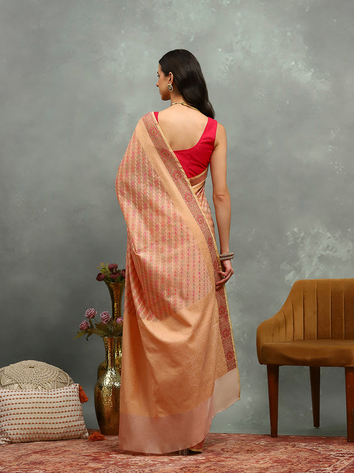 Resham Woven Design Cotton Blend Woven Saree