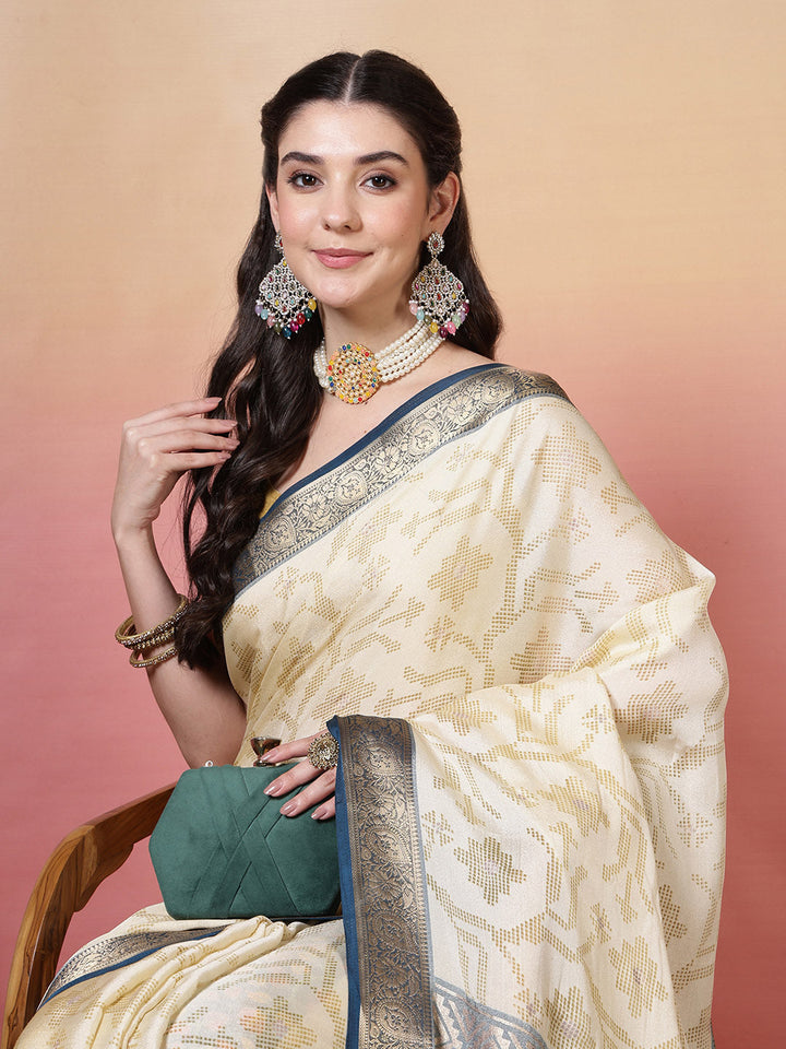 Bandhani Printed Georgette Saree