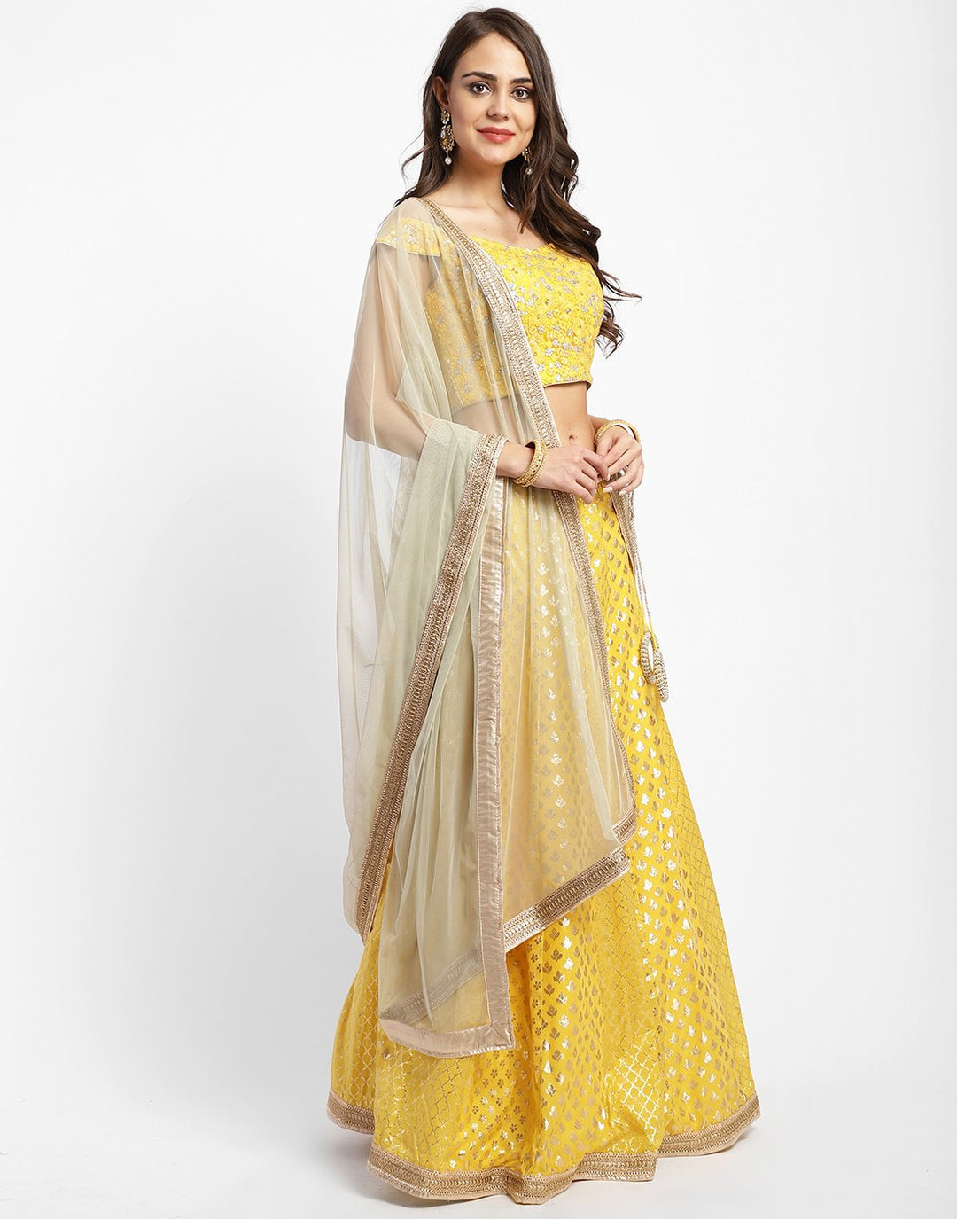 MBZ Meena Bazaar-Pink Cotton Chanderi Laacha