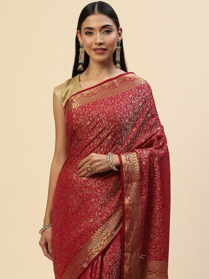 Resham Zari Border Handloom Saree