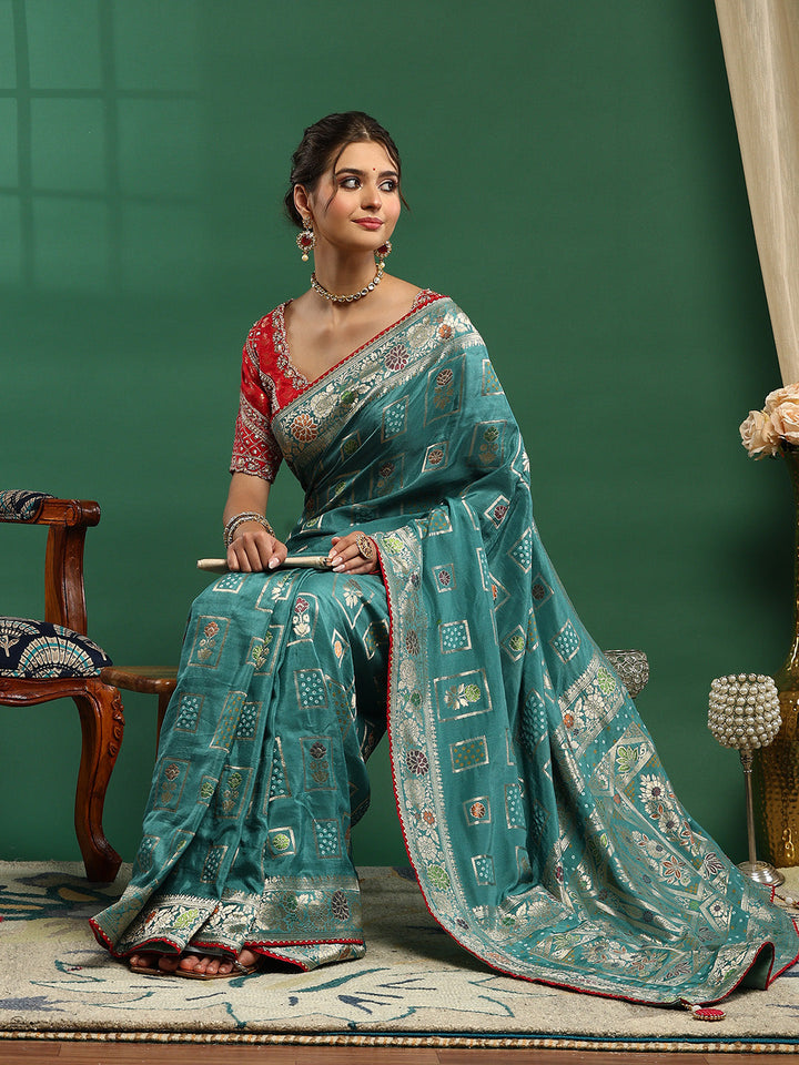 Embroidered Banarasi Saree