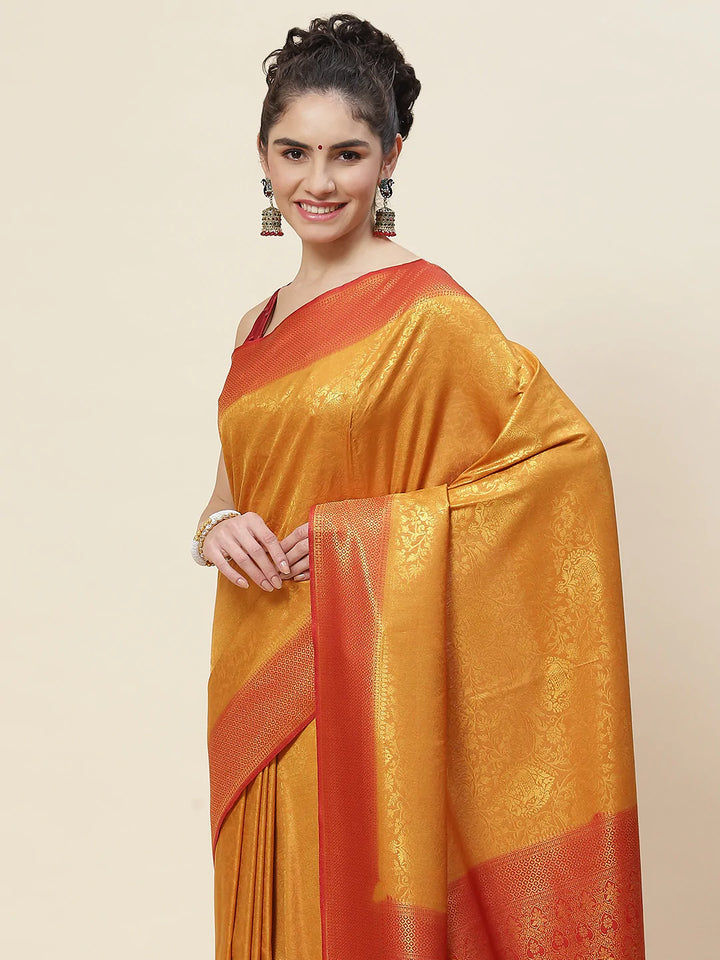 Zari Border Handloom Woven Saree