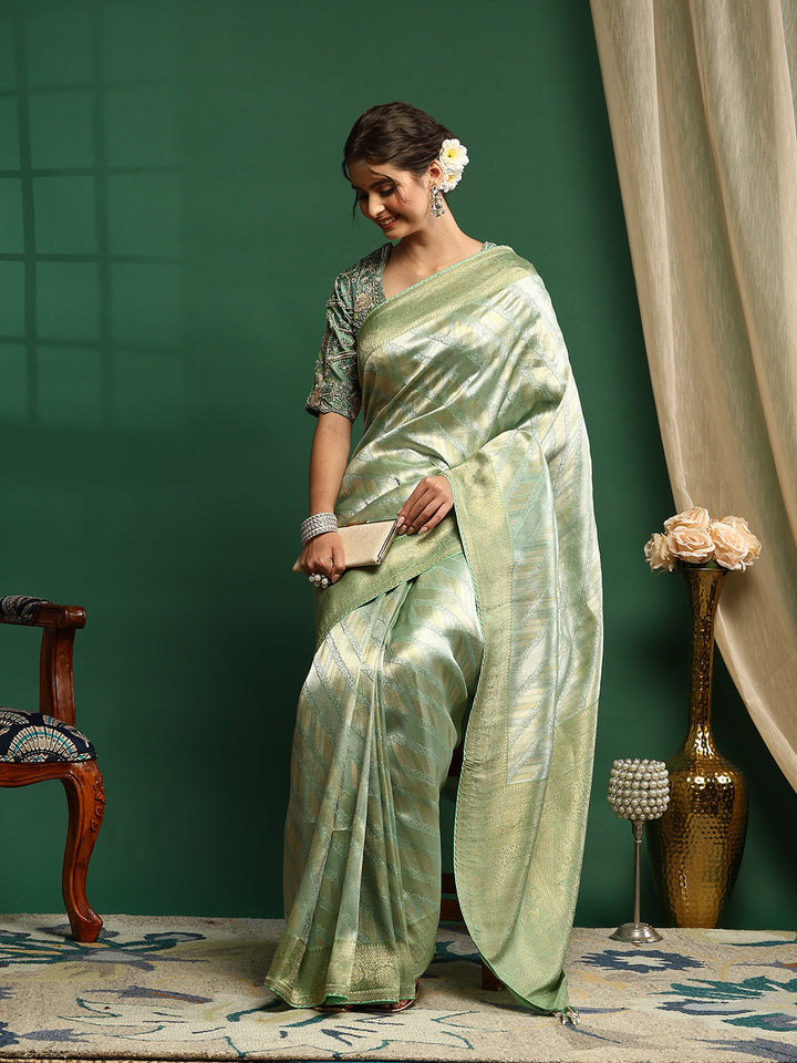Embroidered Banarasi Saree