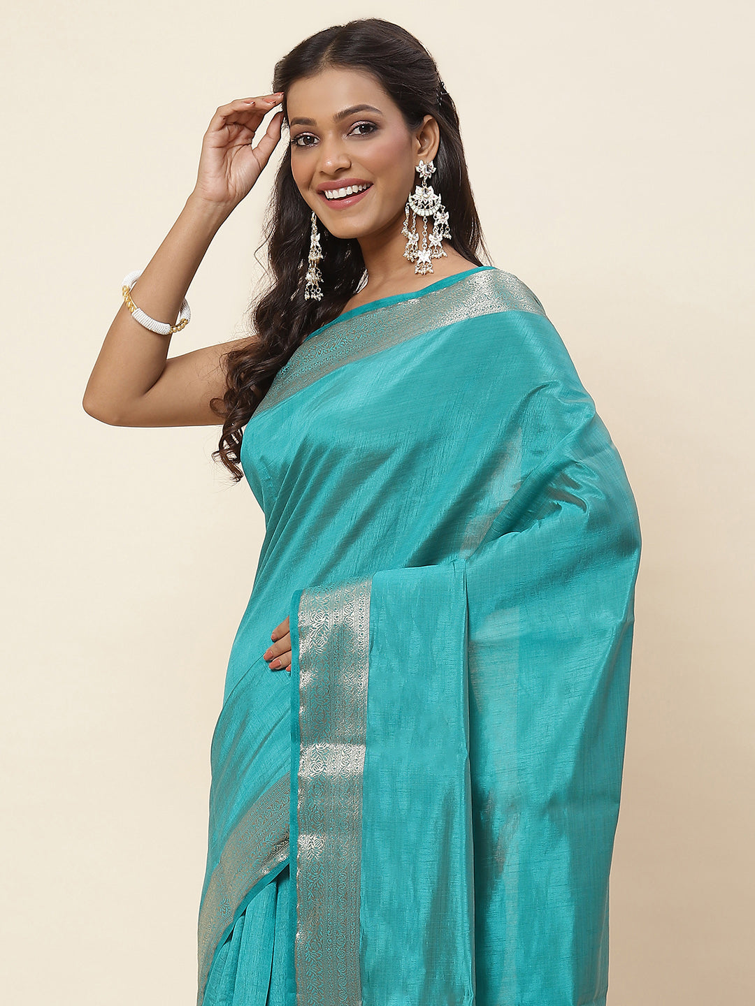Zari Border Woven Handloom Saree