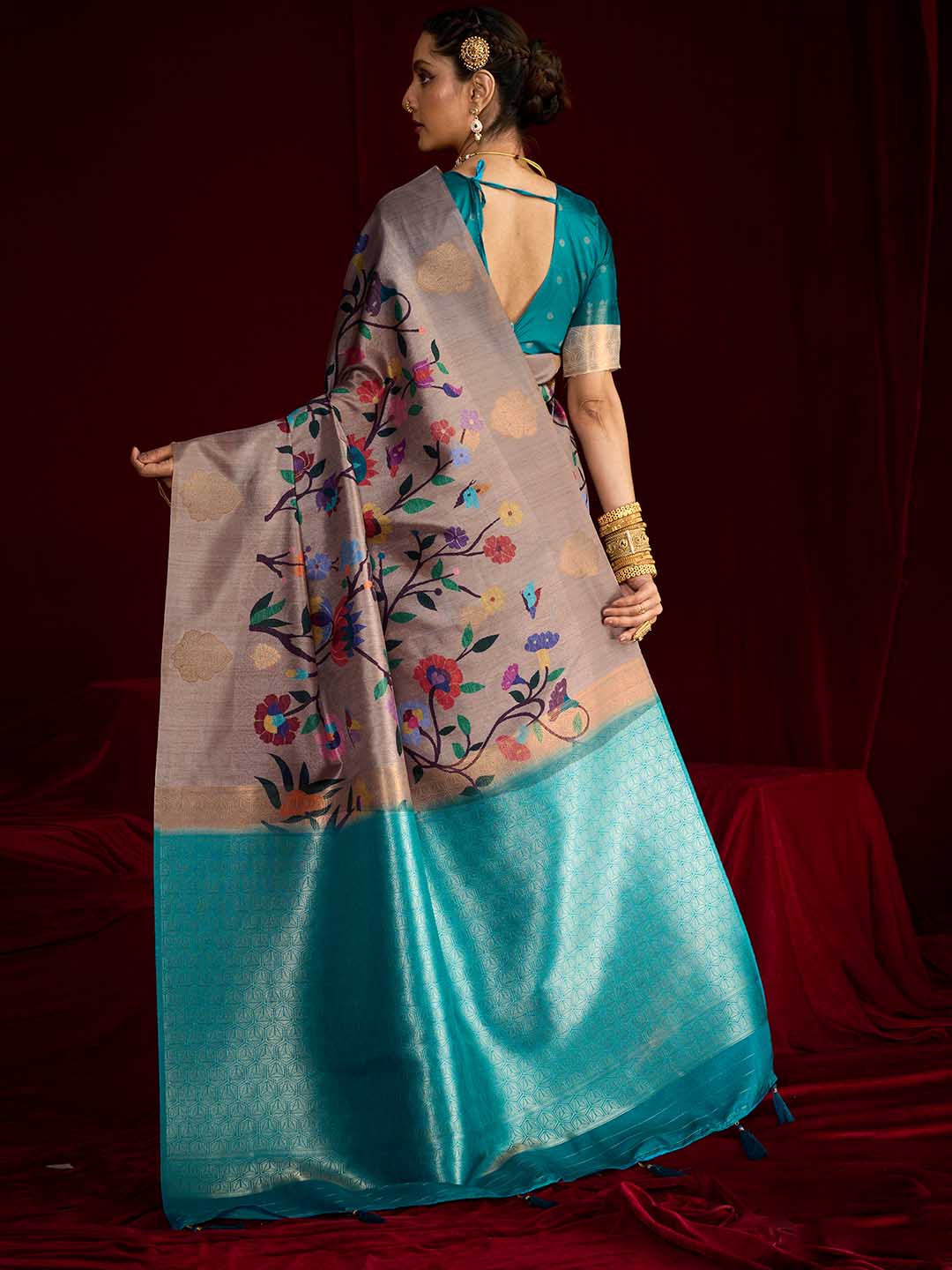 Woven Printed Art Silk Saree