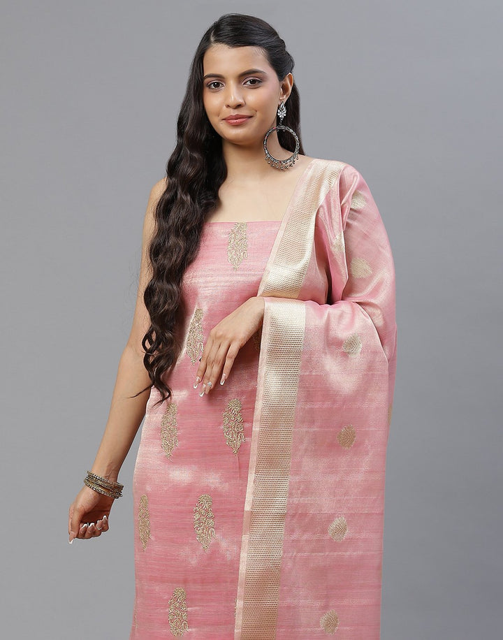 Chanderi Embroidered Suit piece