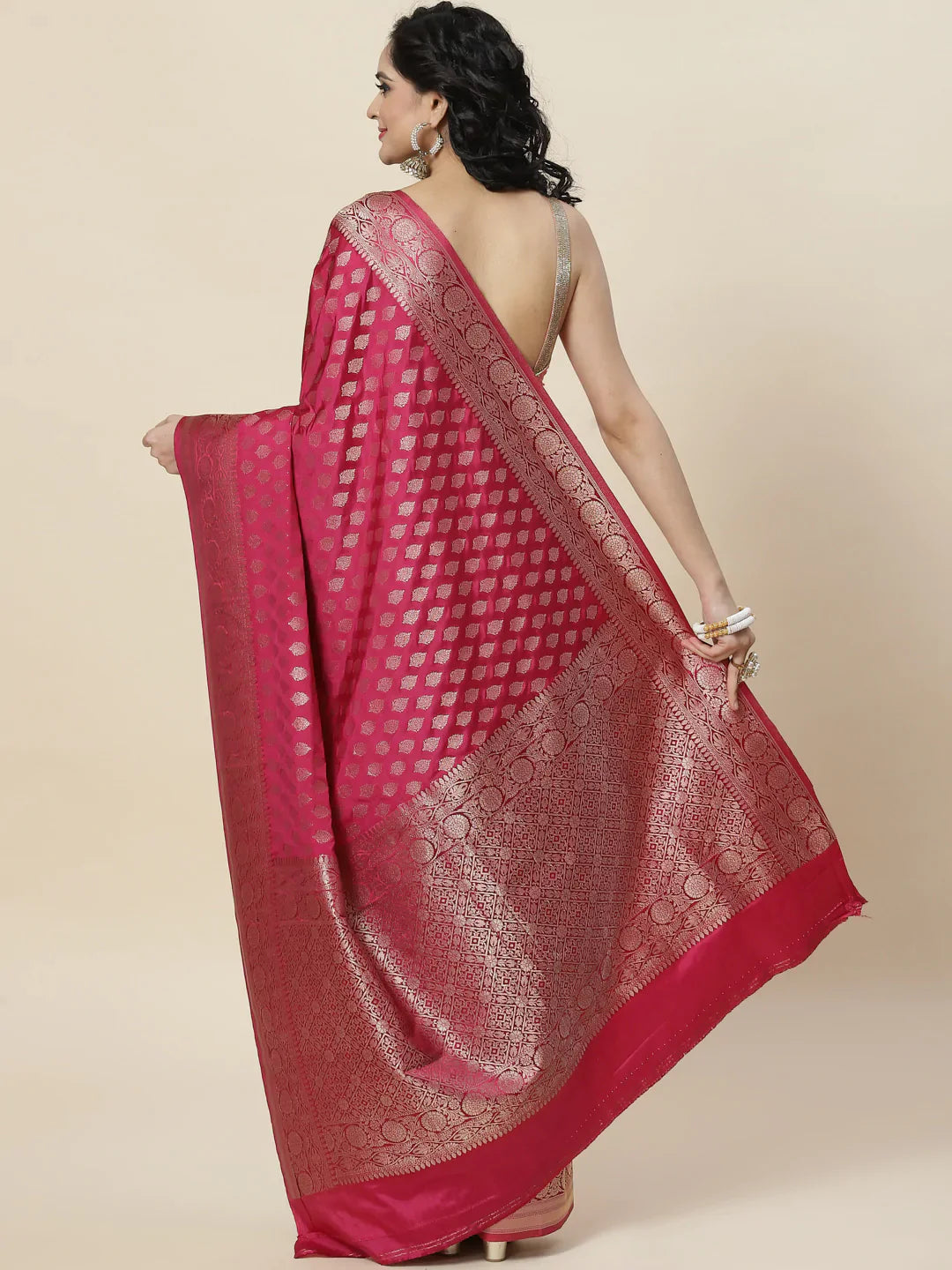Zari Booti Handloom Woven Saree