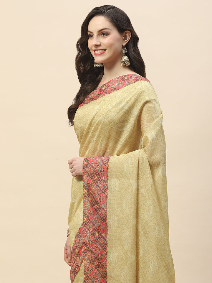 Digital Printed Handloom Saree