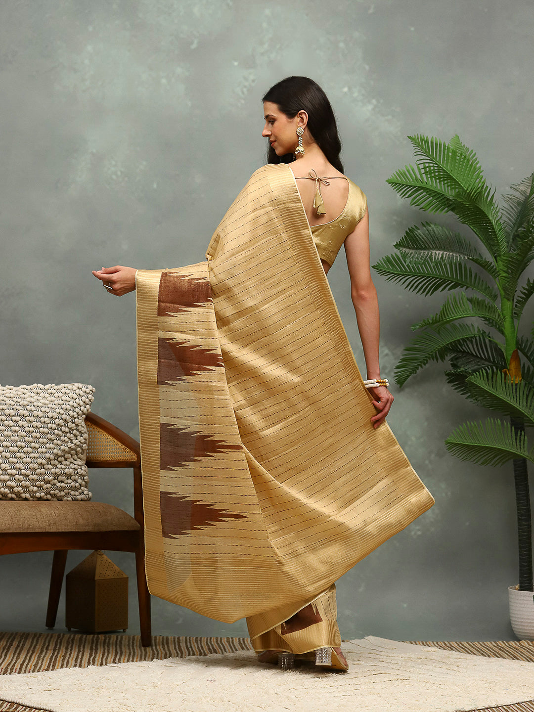 Zaari Border Art Silk Saree