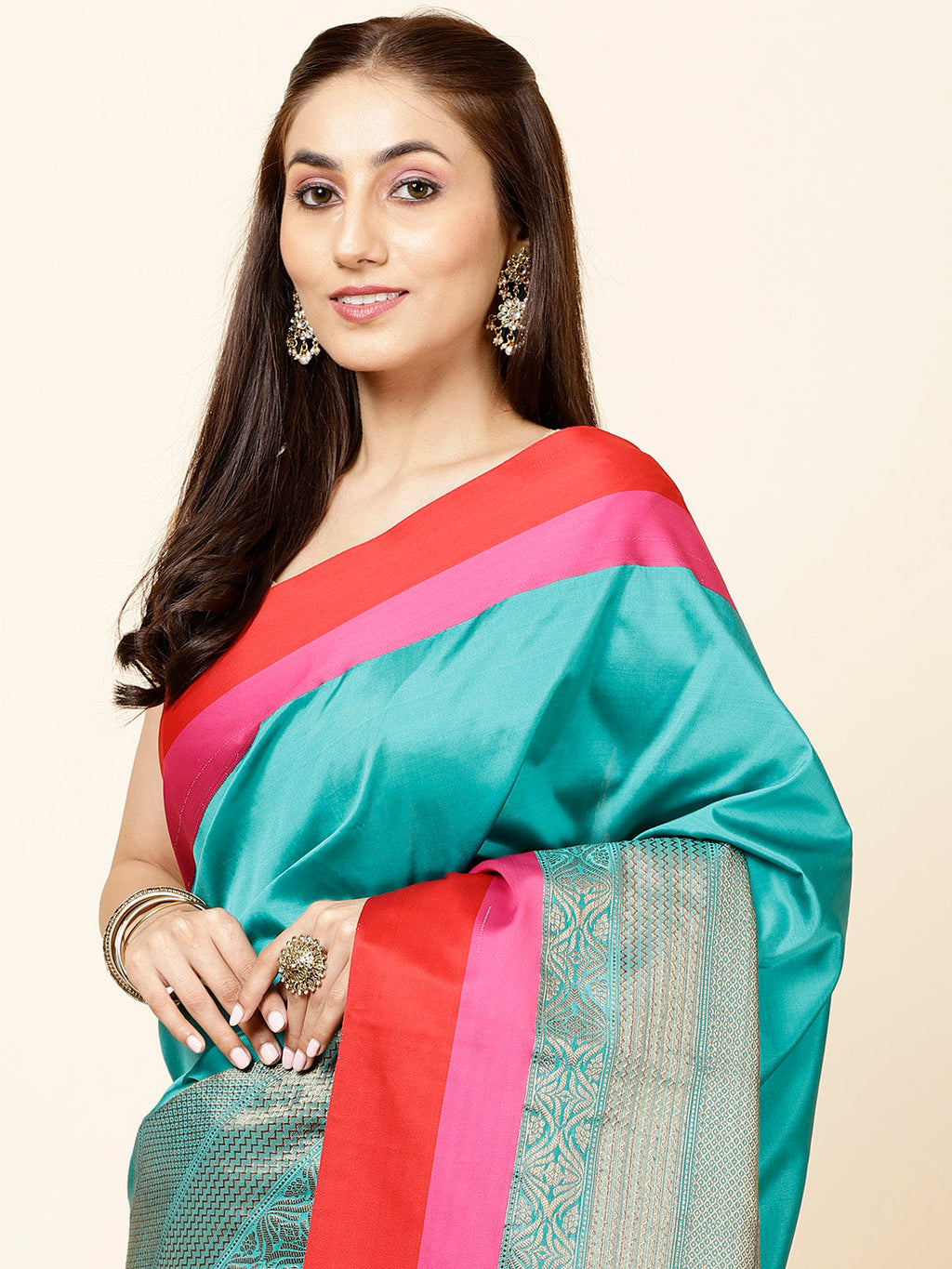 Zari Border Woven Cotton Saree