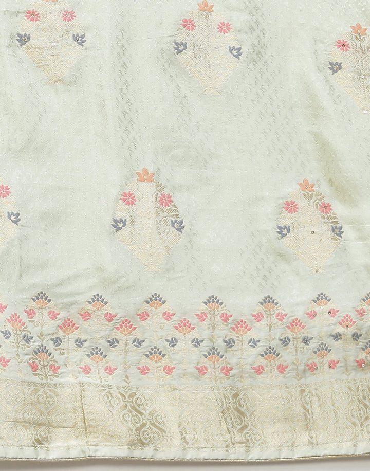 Embroidered Art Handloom Suit Piece