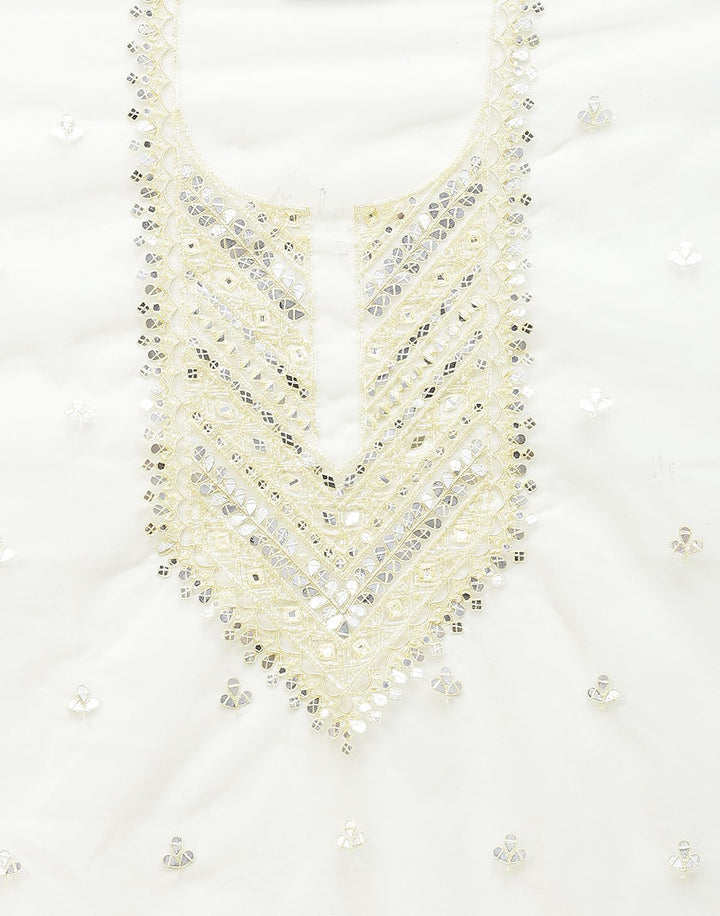 Embroidered Organza Kora Suit Piece