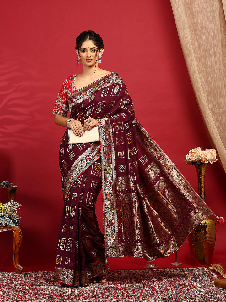 Embroidered Banarasi Saree
