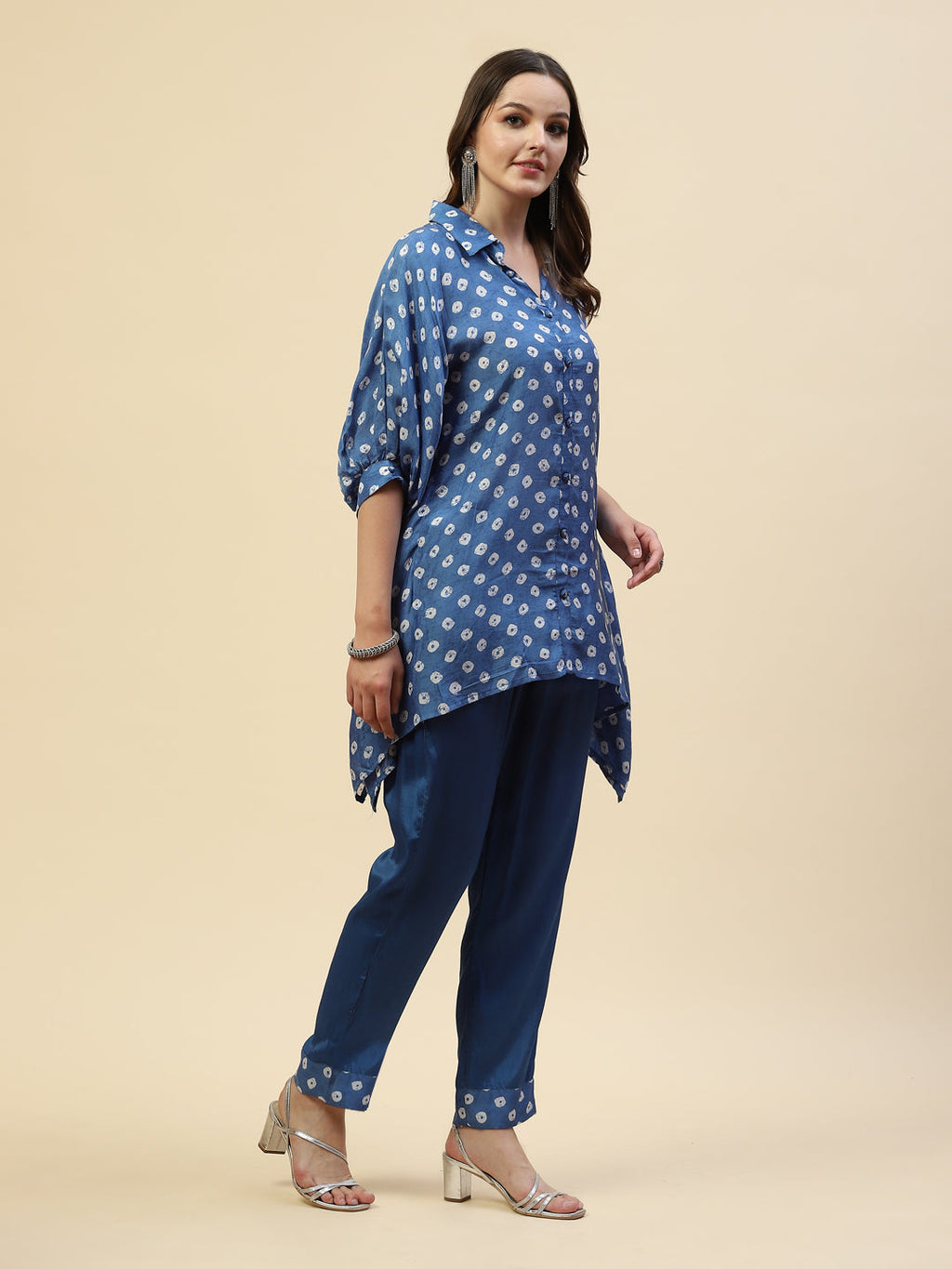 Printed Muslin Kurta With Pants