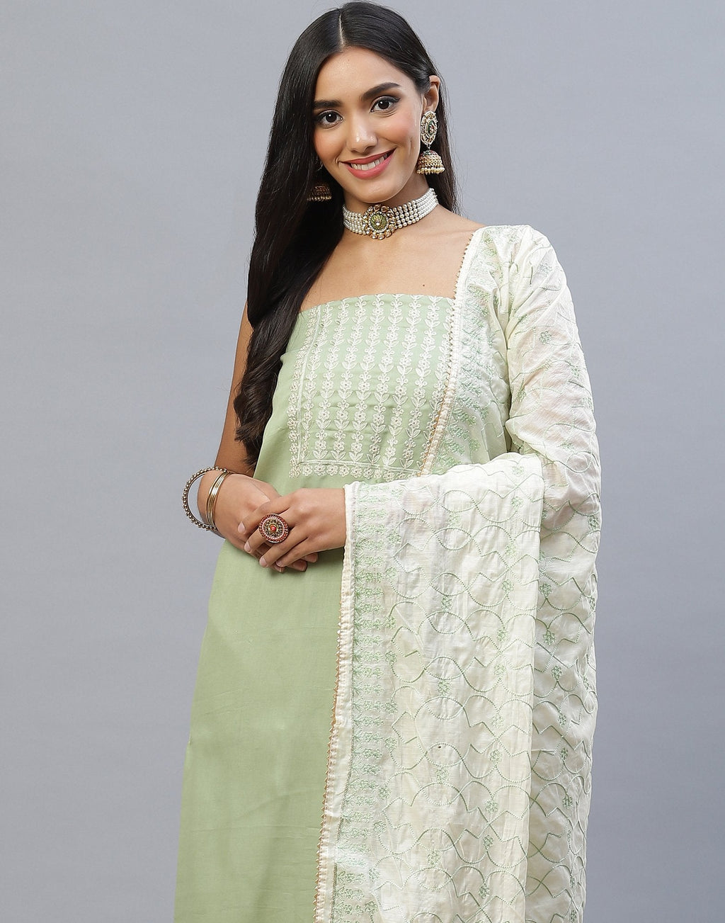 Chanderi Cotton Suit Set