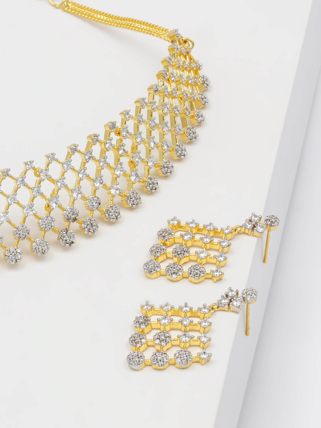 AD Necklace Set With Earrings