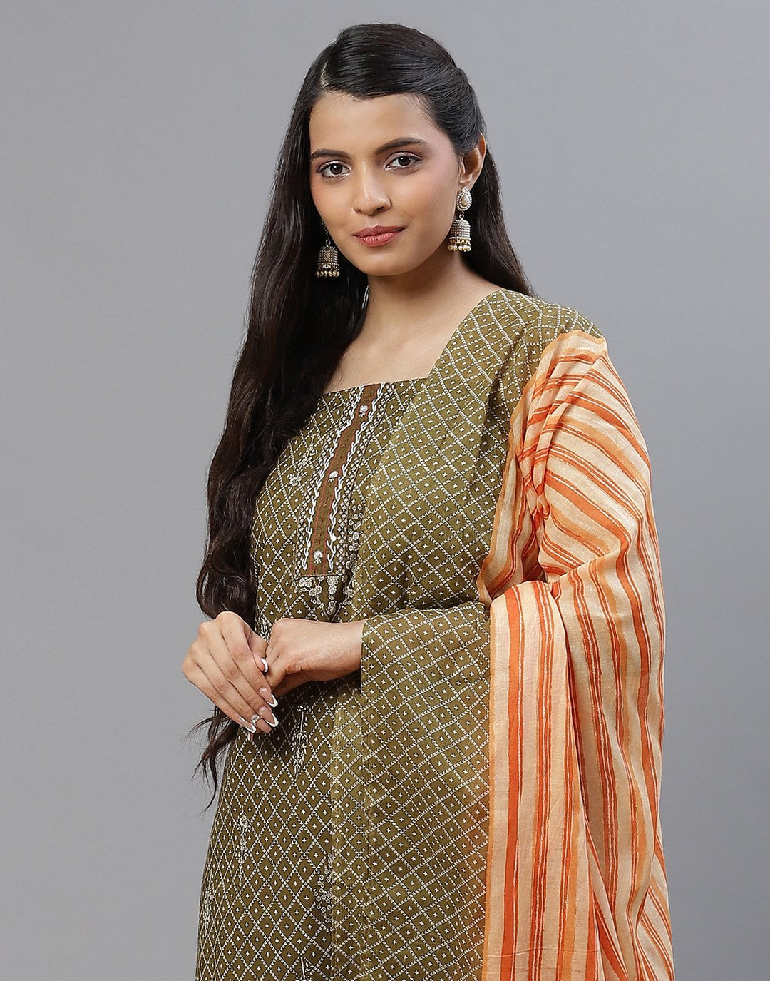 Cotton Embroidered Suit piece