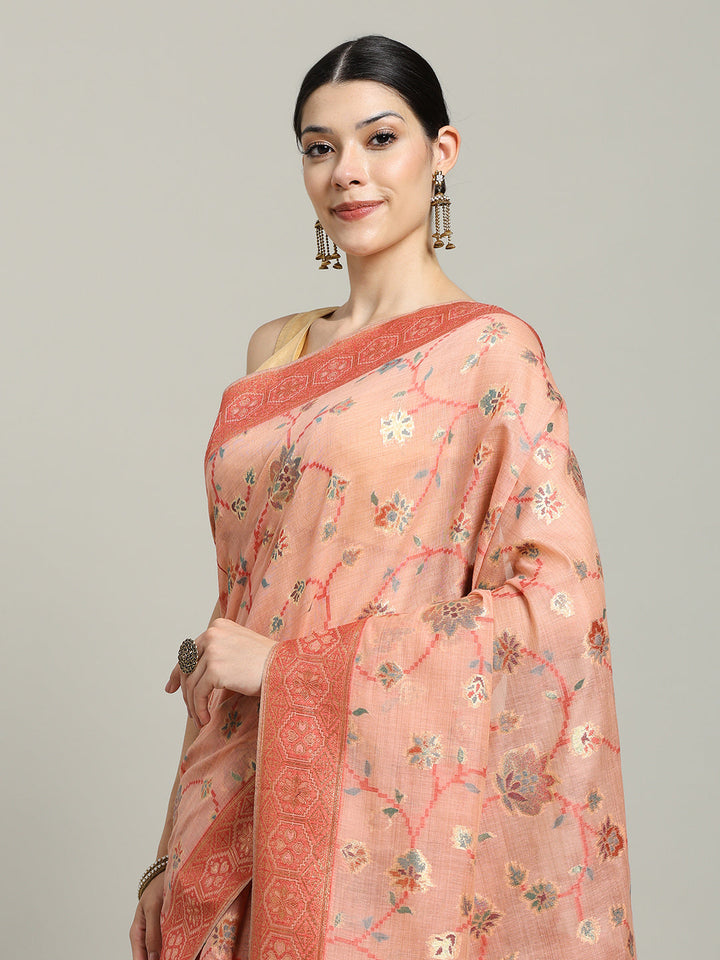 Zari Jaal Art Silk Woven Saree