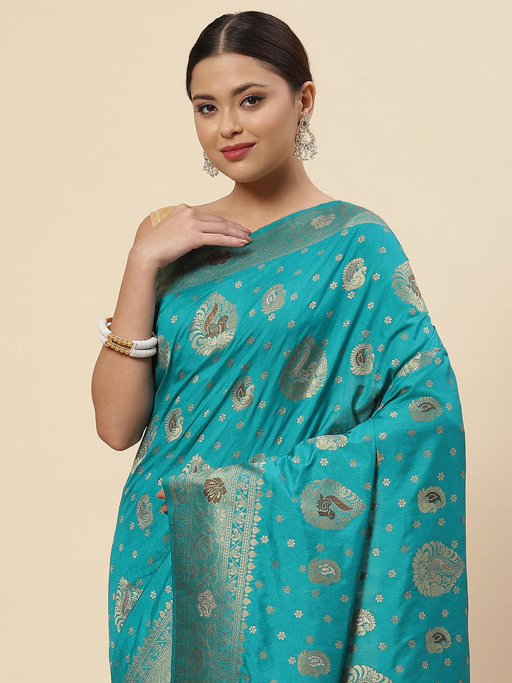 Zari Booti Handloom Woven Saree