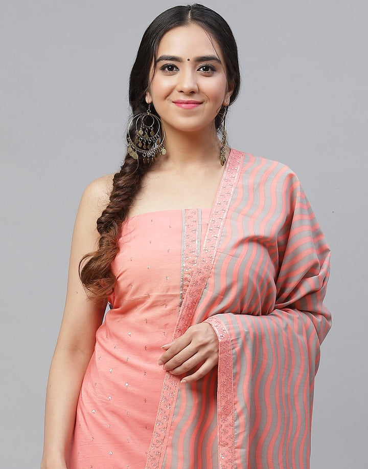 Cotton Muslin Embroidered Suit Piece