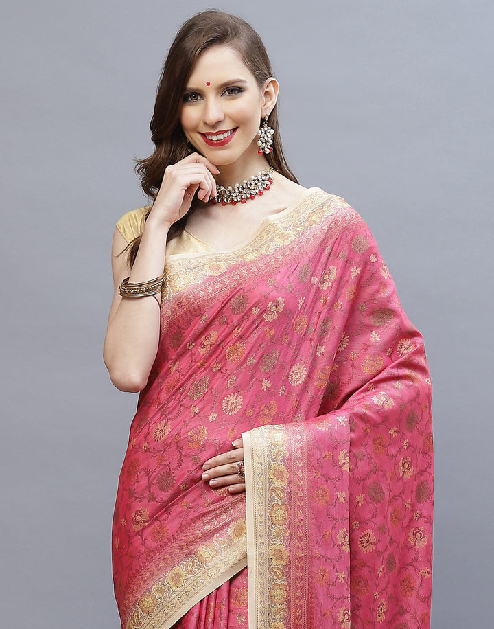 Resham Jaal Tussar Woven Saree