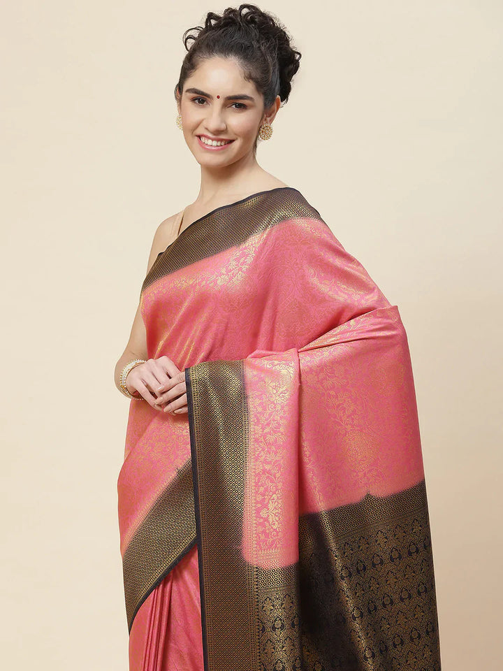 Zari Border Handloom Woven Saree