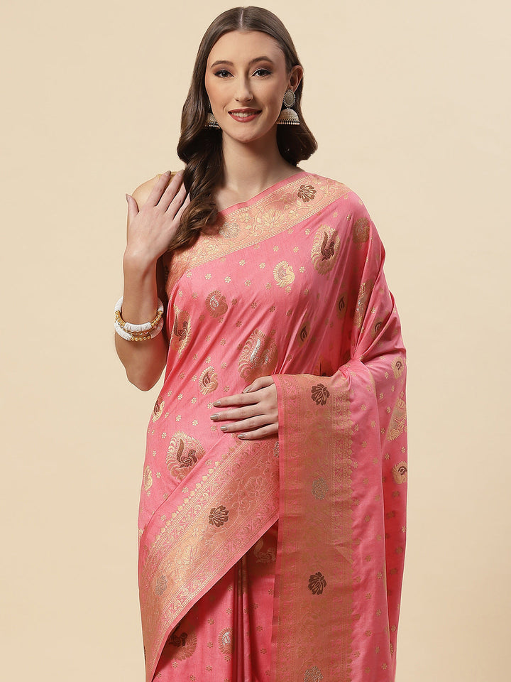 Zari Booti Handloom Woven Saree