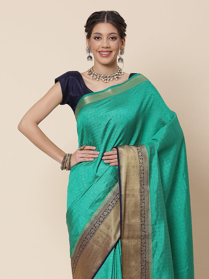 Zari Border Art Handloom Woven Saree