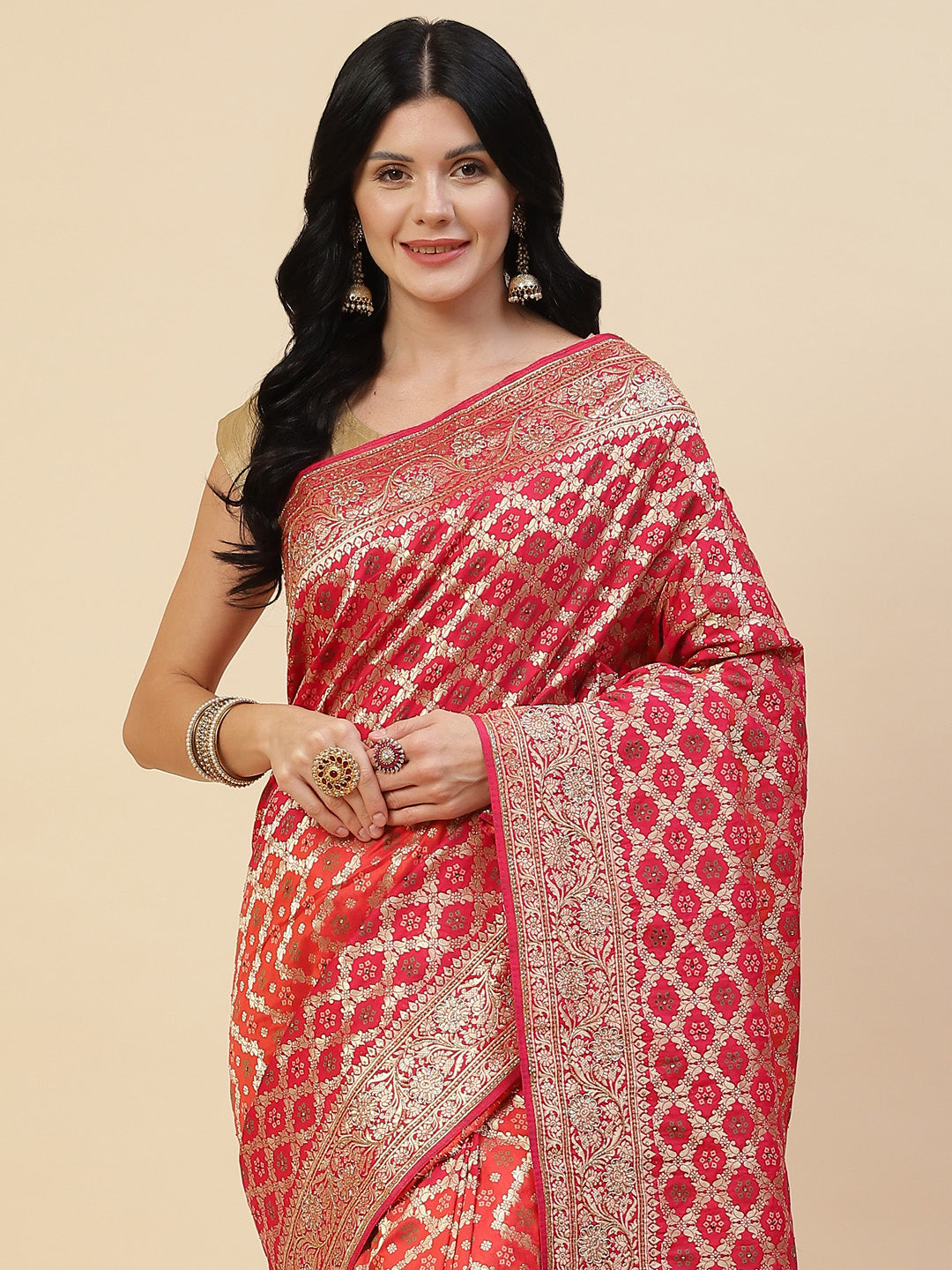 Stone Embroidered Banarasi Saree