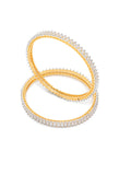 Golden & White Bangle Set