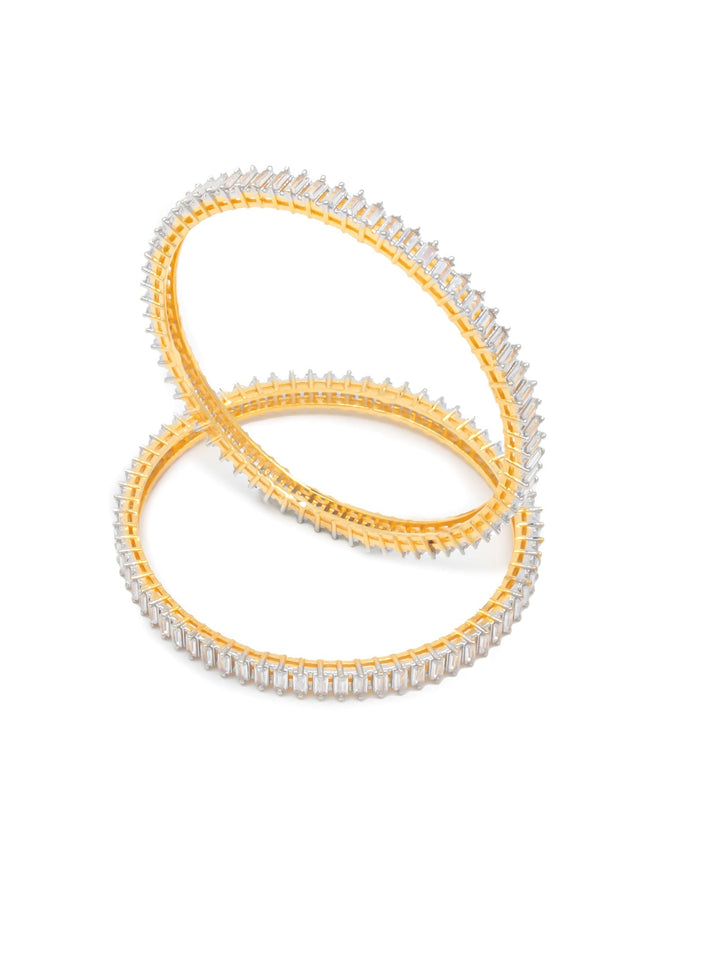 Golden &amp; White Bangle Set