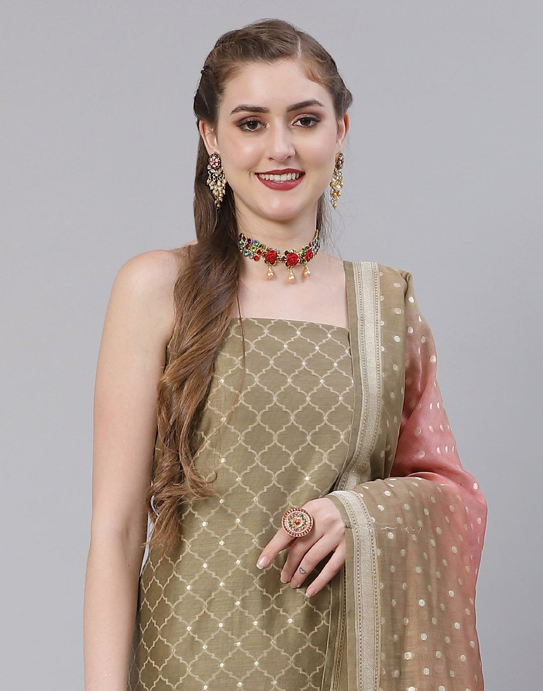 PURE BANARSI SUIT SET