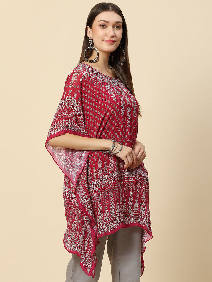 Digital Printed Georgette Kaftan Saree